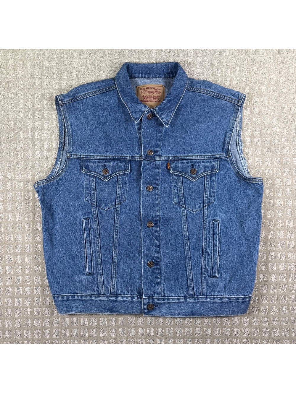 Levi's Orange Tab Denim Vest XL